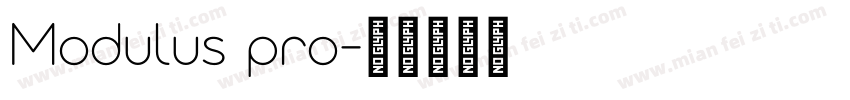 Modulus pro字体转换